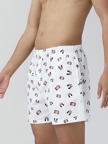 Image of XYXX Men's Remix Regular Fit Cotton Printed Boxer with Dual Pocket & No Marks Waistband (Pack of 2)
