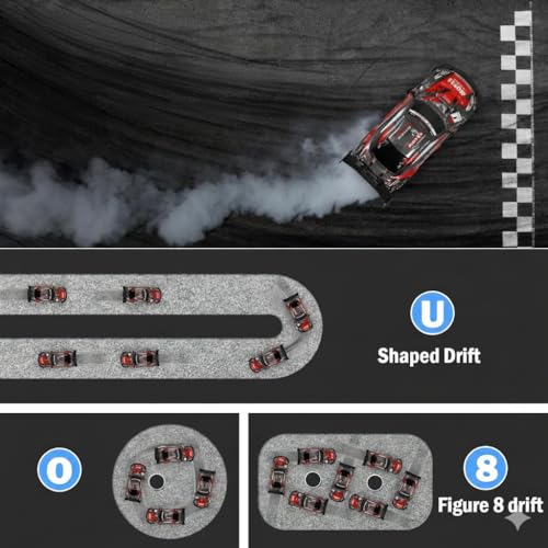 Image of Remote Control Super GT Drift Car 1:24 Scale for Kids | High Speed 4WD 2.4GHz Racing Car | LED Lights, Drifting & Racing Tires Sport Toy Vehicle for Adult Boys (Color As Per Stock)