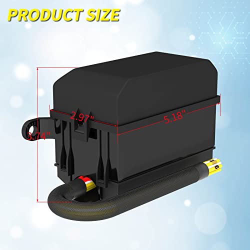 Joinfworld 12V Fuse And Relay Box Holds 6 Slots Universal Waterproof Relay Box With Pre-Wired, Atc/Ato Blade Fuses And 40A Relay For Automotive Car Truck Marine Boat #TOP1