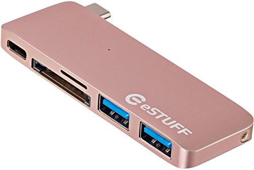 Adaptateur Type-C eSTUFF es84121-rose en finition premium