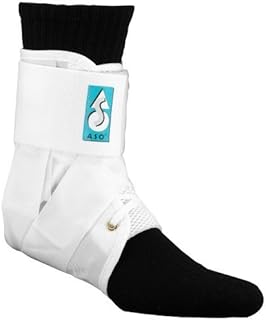 MedSpec ASO w/ Plastic Stays Ankle Brace Stabilizer White Medium by Med Spec
