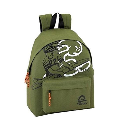 Safta Mochila juvenil Day Pack Liso El Niño Green Oficial 330x150x420mm
