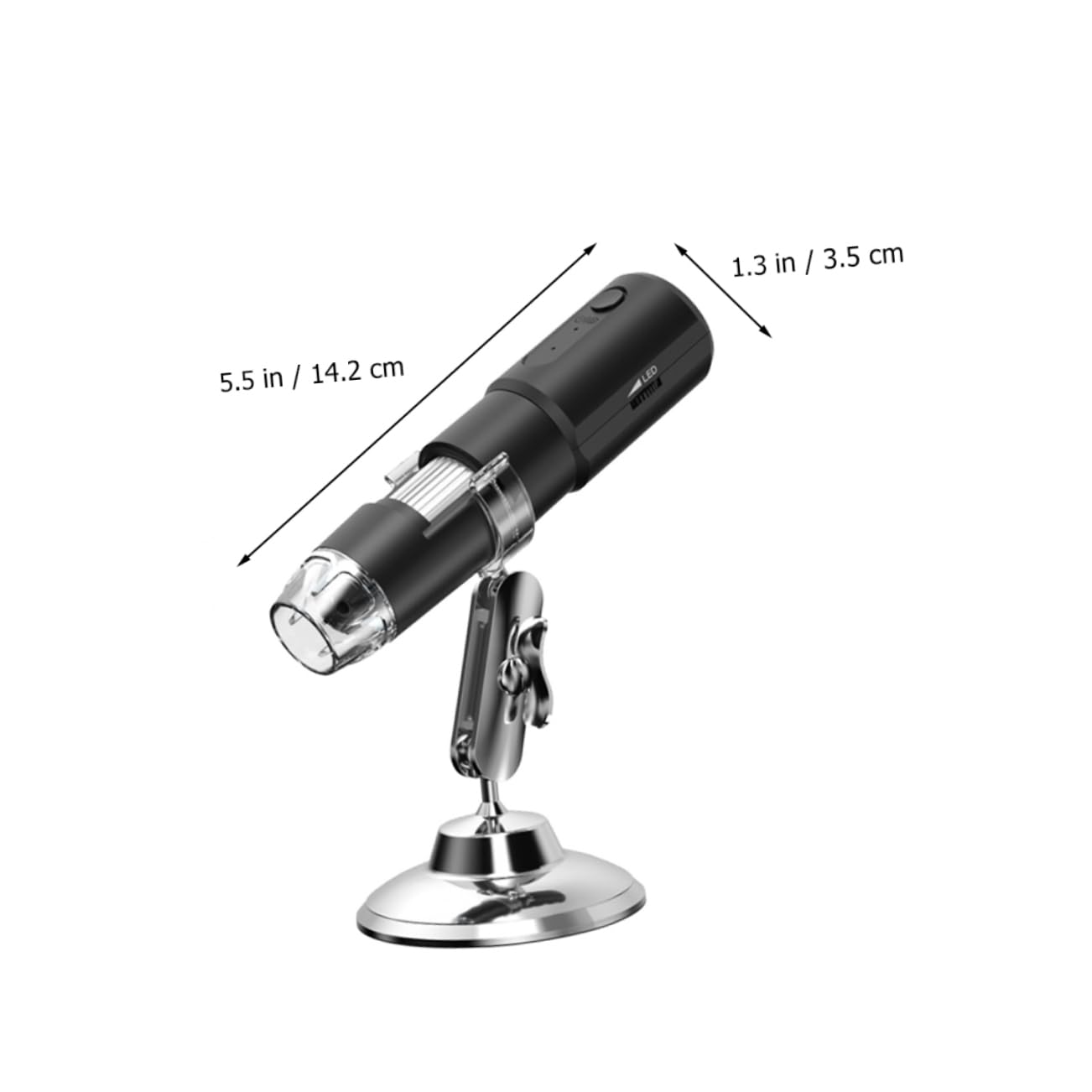 Gadpiparty Microscopio Digitale Portatile Wireless Con Ingrandimento Ispezione Facile e Salvataggio Immagini Reale Ottimo Strumento Didattico Per Scuole e Insegnanti Base Stabile e Controllo