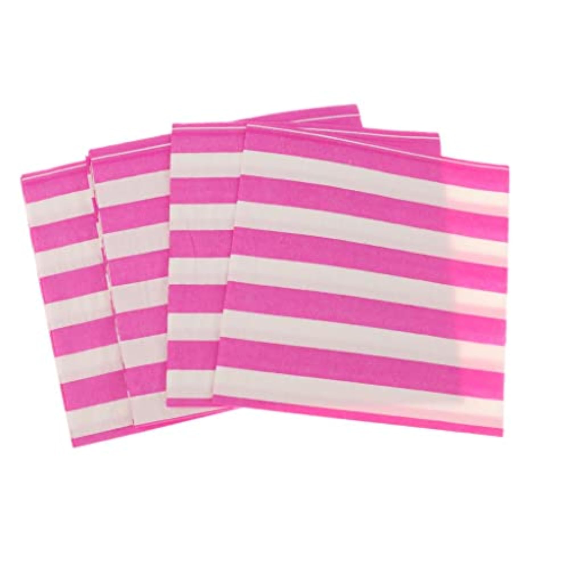 20x Pink Stripe Wedding Luncheon Napkins