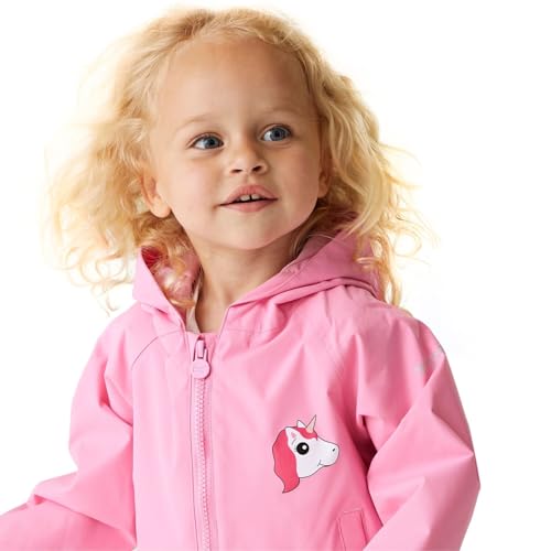 Childrens/Kids Luna The Unicorn Waterproof Jacket (24-36 Months) (Sweet Pink)4