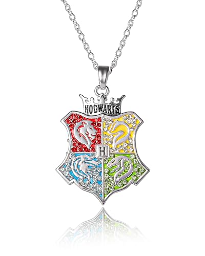 Harry Potter Hogwarts Crest Necklace Official License, 16