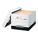 Bankers Box R-KIVE Heavy-Duty Storage Boxes, FastFod, Lift-Off Lid, Letter/Legal, Case of 12 (00724)