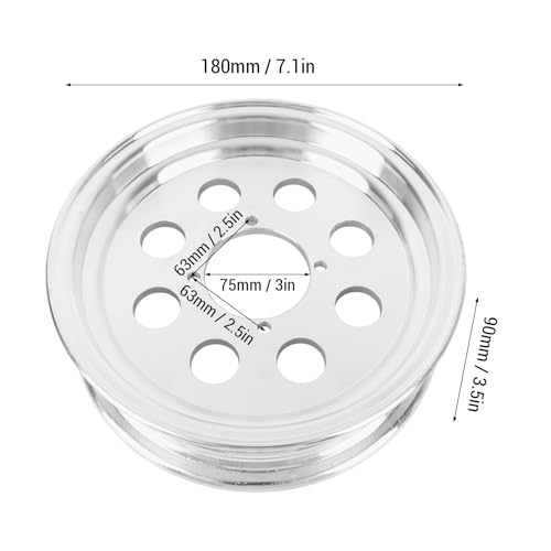 10 Inch Motorcycle Front Wheel Rim for Monkey Z50 Z50R Z50J, Aluminum Alloy Mini Motorbike Front Wheel Rim, Stylish & Lightweight Hollow Design, Replacement for Outdoor Mini Bike Riding