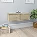 Festnight Scaffale Cassetti a Muro, Mensola da parete con cassetto Rovere Sonoma 60x26x18,5 cm Truciolato