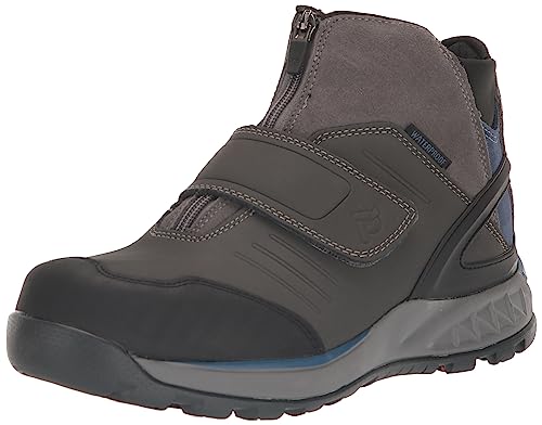 Propet Men's Valais Hiking Boot, Grey/Blue, 12 #TOP28