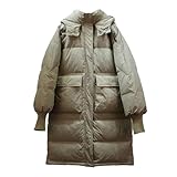 【Eigenschaften】 Die charmante Silhouette macht diesen Damen Wintermantel lang zugeschnitten, um Ihre Figur hervorzuheben, modisch und schlank, nah an der Taille, können Sie auch im Winter einen modischen Stil tragen.