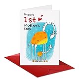 D4DREAM Funny First Mother's Day Card 4" x 6" First Mothers Day Card With Envelop Happy 1st Mothers