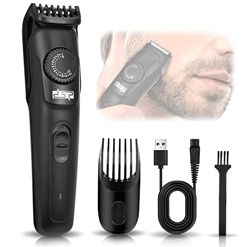 DSP® Adjustable Beard Trimmer for Men - Wheel Adjustable Cordless Beard Trimmers for Men - USB Rechargeable