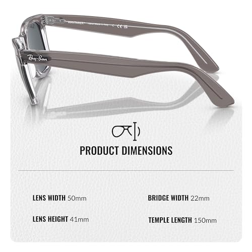 Image of Ray-Ban RB2140 ORIGINAL WAYFARER CLASSIC Square Shape Sunglasses for Men & Women with Official Eyewear Kit