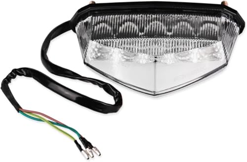 Evita baja visibilidad con la luz trasera para motocicleta de 12V y carcasa blanca