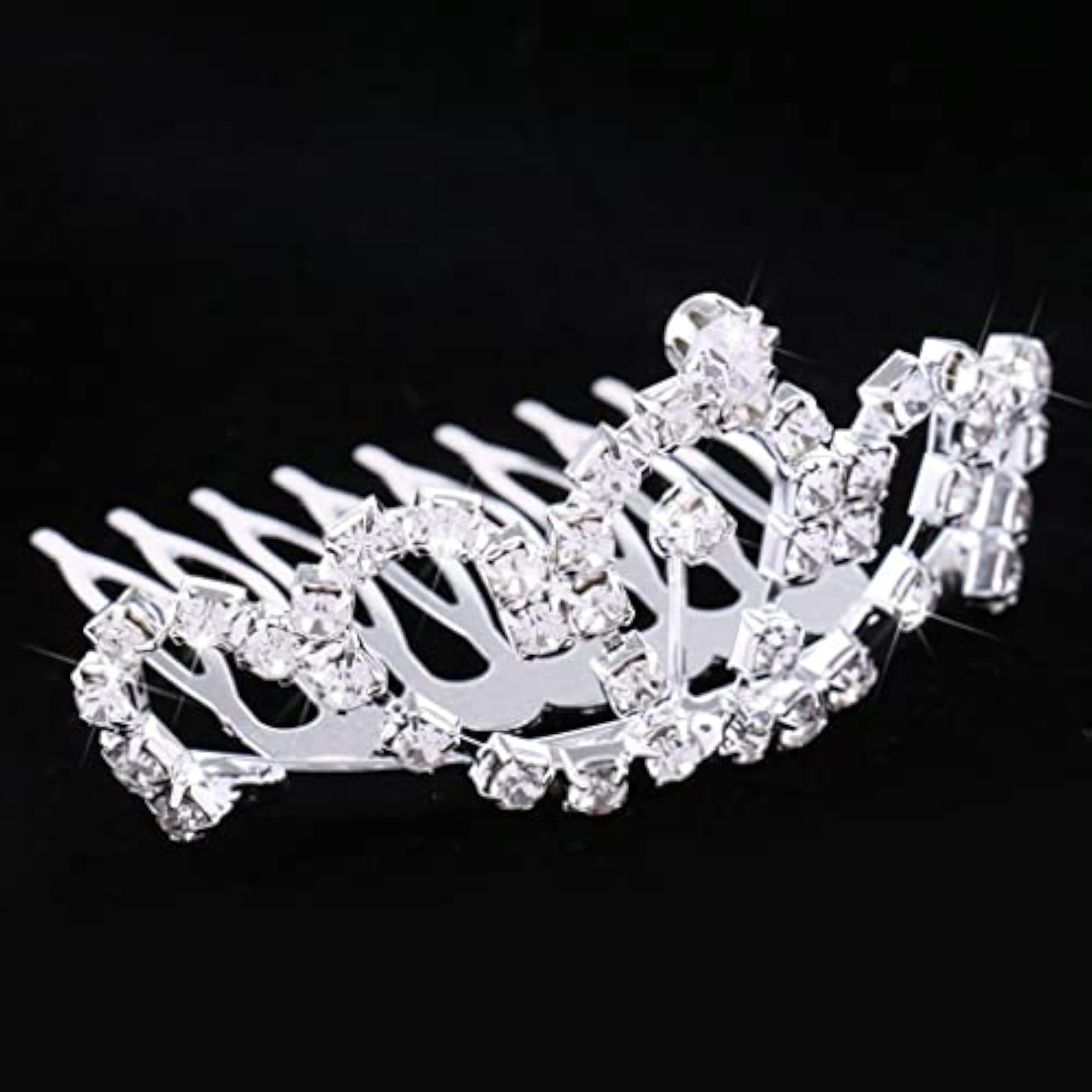 Kids' Princess Mini Crown Diamante Rhinestone Hair Clip
