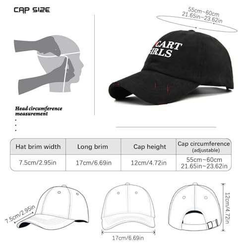 Funny I Love Cart Girls Retros Golf hat Hunting hat AllBlack Mens hat s for Son Sun Hat4