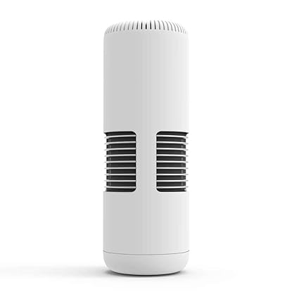 EXCLUZO Car Air Purifier Mini Portable Air Cleaner with Filter USB Port 5V Cleaner Sponge for Office Desk New Car/Pet(White)