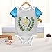Aflyko Patriot Baby Bodysuit Short Sleeve Guatemala Flag Toddler Stretchy Outfit Comfy Fall Trendy Jumpsuit Breathable Lightweight Fashion Baby Girls Shirts 9-12 Months