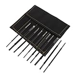 STOBOK 10stücke Hartstahl Stein Schnitzwerkzeug Set Gravur Werkzeug Set Für Steinbildhauer Werkzeuge Mit Aufbewahrungsbox Handwerkzeuge Für Anfänger Und Profis