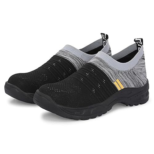 Supreme Industrial Safety Shoes Steel Toe/Comfortable/Lightweight/Unisex Sports Look Safety Shoes for Men (Black)-image-30