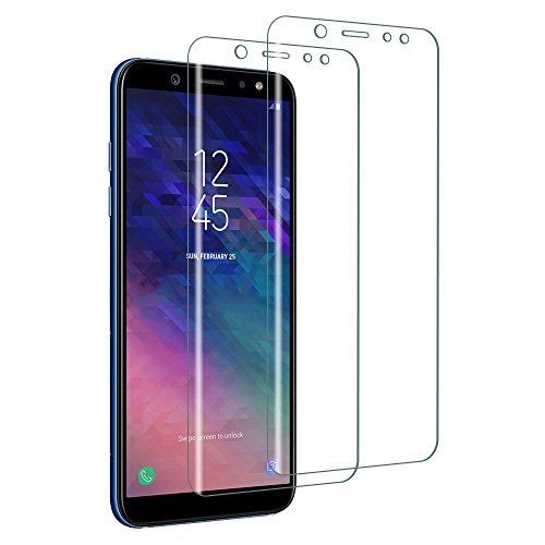 UCMDA Verre Trempé Samsung Galaxy A6 2018 [Lot de 2] [Couverture Complète], 3D Touch Anti Résistant Glass Film Protection en Verre Trempé protecteur écran pour Samsung Galaxy A6 2018