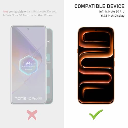 Image of SupCares Tempered Glass for Infinix Note 60 Pro (6.78 Inch) With Installation Kit | Military-Grade Gorilla Screen Protector | Edge to Edge Coverage | Black