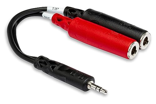 HOSA YMP-137 Cable Jack 3.5mm a 2x 1/4" TSF Estéreo x3 miniatura 4