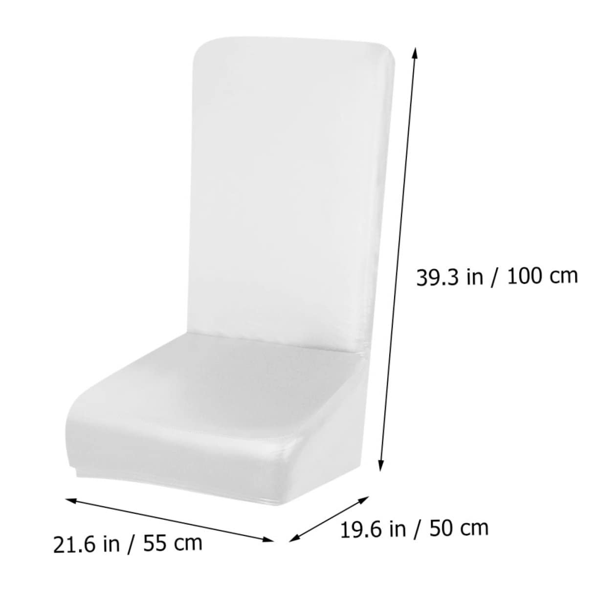 Fundas de Silla Impermeables de Pu, 4 Piezas Elásticas en Color Claro