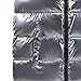 JEsilunmaMY Men's Shiny Winter Hooded Puffer Vest Sleeveless Thicken Warm Cotton Cargo Vest Fashion Padded Down Vest Jacket (Silver,XX-Large)