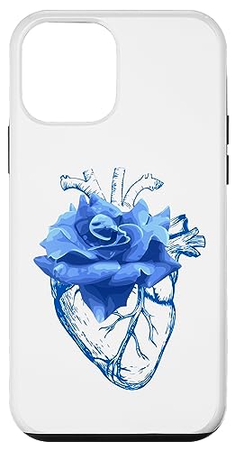 Heart With Blue Rose Growing Out It �X�}�z�P�[�X iPhone 12 mini �p