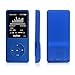 16GB MP3 Music Player 1.8 Inch Screen 70h Lossless Sound, Support up to 128GB Memory Card Blue