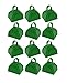 School Cowbells - Set of 12 Green Metal Cowbell Noisemakers (Select A Color)