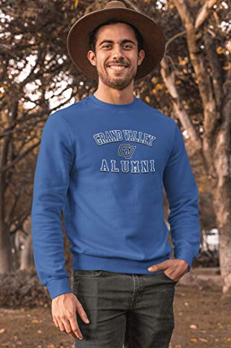 CreateMyTee | Grand Valley State University Alumni Two Color Crewneck Sweatshirt |3