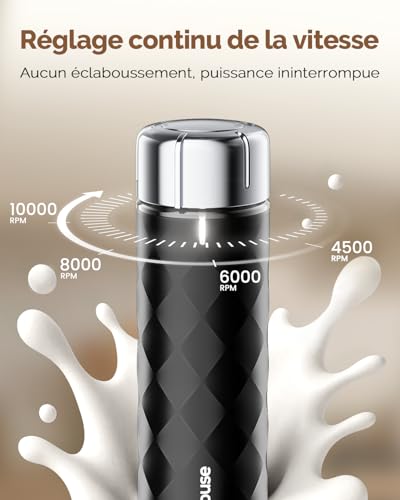 Fouet électrique rechargeable sans pile pour réussir la mousse de lait - 4