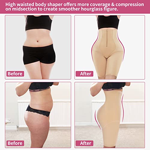 Micohpkle Shapewear For Women Tummy Control Butt Lifter Panties High Waist Trainer Body Shaper Thigh Slimmer Shorts #TOP3