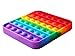 Push Pop Bubble Fidget Sensory Toy - for Autism, Stress, Anxiety - Kids and Adults (Rainbow Square)