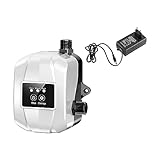 Jugutyeg Bomba Presurizadora Doméstica Bomba de Presión Automática Protección contra Salpicaduras Funcionamiento Estable Adecuada para Baño Cocina Jardín Hogar, Blanco, Individual