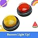 Gelabur 2-Pack Buzzers for Trivia Games, Answer Buzzers for Classroom, Family Feud Jeopardy Buzzer, Game Buzzers with Lights and Sound for Classroom