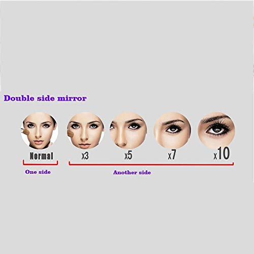 Espejo de Maquillaje de Pared Ajustable y Doble Cara miniatura 6