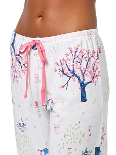 Image of HUE Women's Spring Pajama Separates Soft Whimsical Print Pjs with Flowers, Animals, Garden Themed Pjs, Cocktails