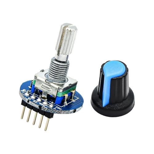 10 peças módulo de codificador rotativo para desenvolvimento de sensor de áudio redondo tampa do bot