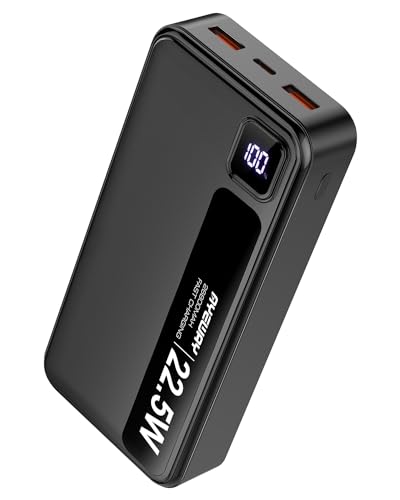 AYEWAY Portable Charger USB C Fast Charge Battery Pack 26800mAh Type-C PD 20W USB-A 22.5W Power Bank with 3 Outputs,External Backup Battery Phone Charger for iPhone 15,13,MacBook,Samsung Galaxy,Travel