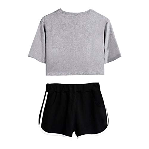 Novo anime The Promised Neverland Conjunto de top cropped e shorts 3D de manga Emma Norman Ray Cospl