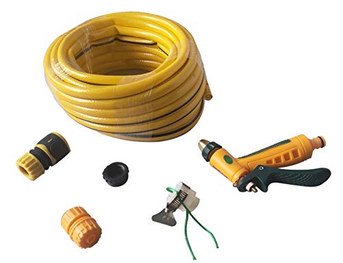 NRG CLEVER WTS15 - Set de riego para balón de jardín Manguera de 15 Metros y Accesorios con Acoplamiento rápido.