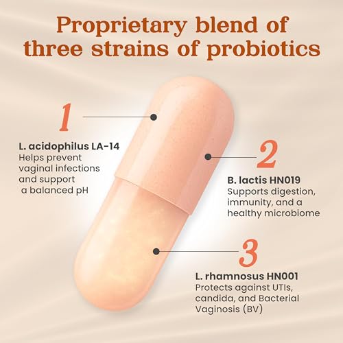 WforHer Vaginal Support Probiotics for Women -Feminine Care - Support Healthy Vaginal Flora and pH Balance - Clinically Tested – 30 Capsules (Pack of 1) - Image 6