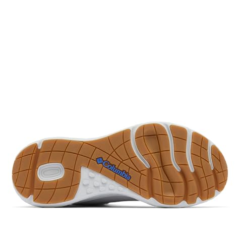 Columbia Women's PFG Pro Sport Boot, Grey Ice/Vivid Blue, 7 Regular