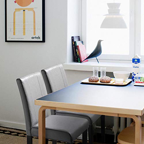 image for JUMMICO Dining Chair PU Leather Living Room Chairs Modern Kitchen Arml