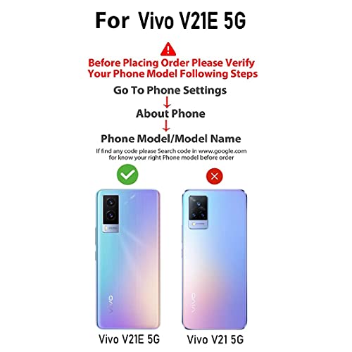Image of Dashmesh Shopping Transparent Back Cover for Vivo V21e 5G, Soft TPU Clear Case, Shockproof Slim Protective Mobile Cover with Camera Protection