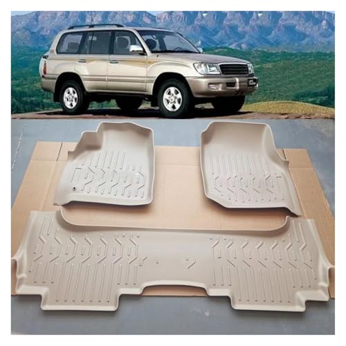 Tapis de sol complet Toyota Land Cruiser LX470 imperméable beige